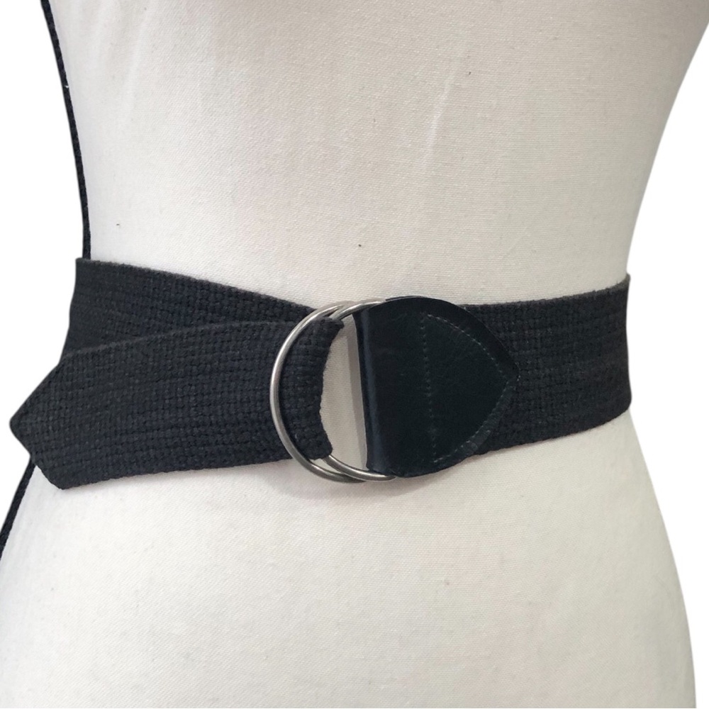 Women’s Black Canvas Belt